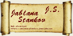 Jablana Stankov vizit kartica